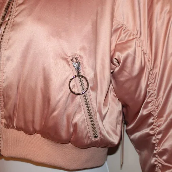 Lovers and Friends Cropped Bomber Jacket NWT - Picture 11 of 15
